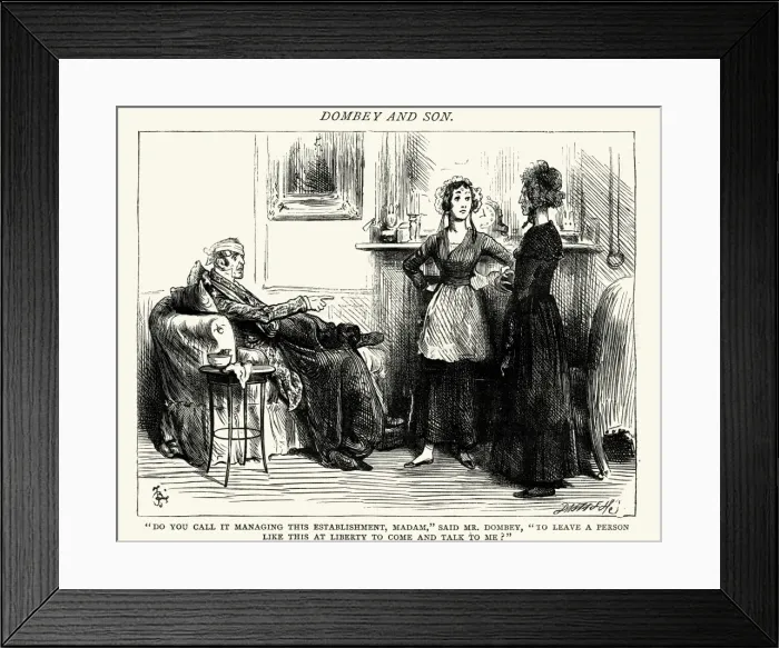 Framed Print : Charles Dickens - Dombey and Son Framed Print : Charles Dickens - Dombey and Son