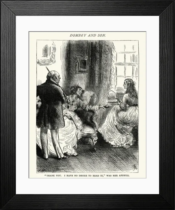 Framed Print : Charles Dickens - Dombey and Son Framed Print : Charles Dickens - Dombey and Son