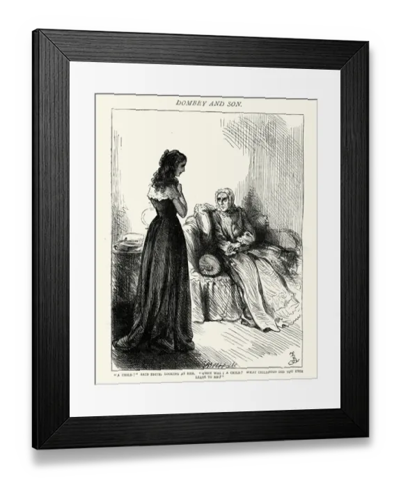 Framed Print : Charles Dickens - Dombey and Son A Child said Edith Framed Print : Charles Dickens - Dombey and Son A Child said Edith