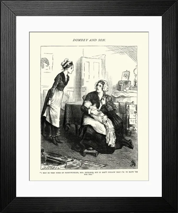 Framed Print : Dickenss Dombey and Son May be very fond of pennywinkles Framed Print : Dickenss Dombey and Son May be very fond of pennywinkles