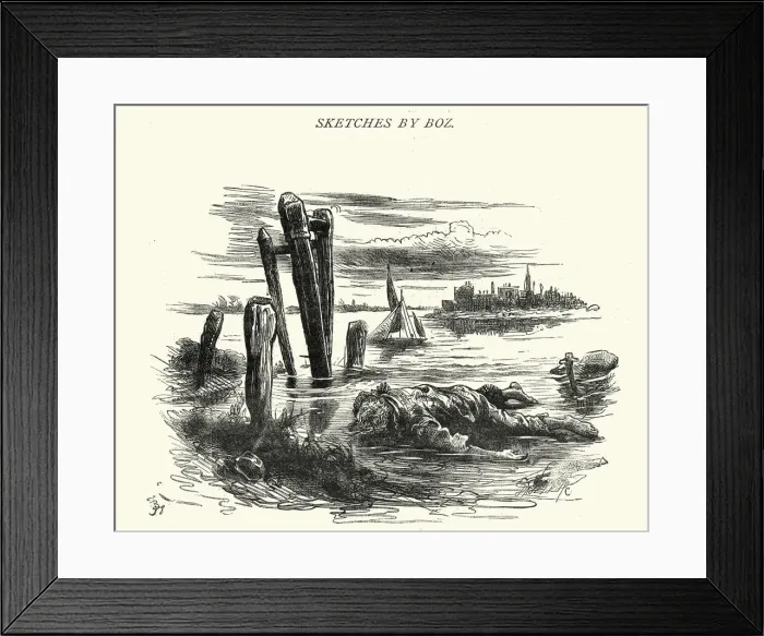 Framed Print : Charles Dickens Sketches by Boz Framed Print : Charles Dickens Sketches by Boz