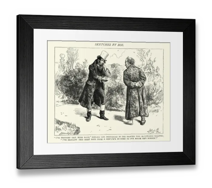 Framed Print : Charles Dickens Sketches by Boz Framed Print : Charles Dickens Sketches by Boz