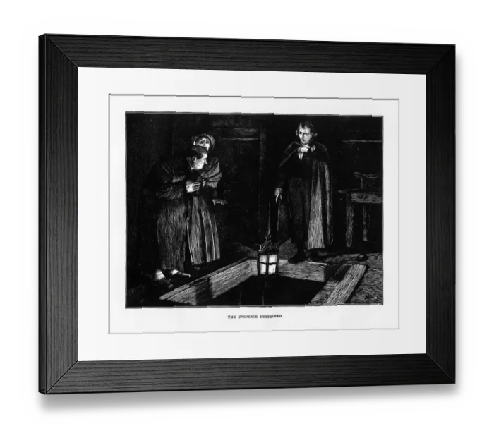 Framed Print : Evidence Destroyed Dickens Engraving