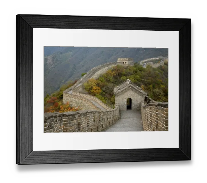 Framed Print : china, color image, day, defending, defense, garrison post, great wall of china Framed Print : china, color image, day, defending, defense, garrison post, great wall of china