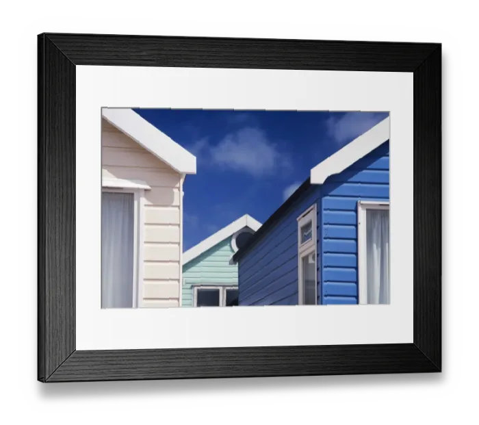 Framed Print : architecture, beach huts, buildings, cottages, day, england, europe, getaway, hampshire Framed Print : architecture, beach huts, buildings, cottages, day, england, europe, getaway, hampshire