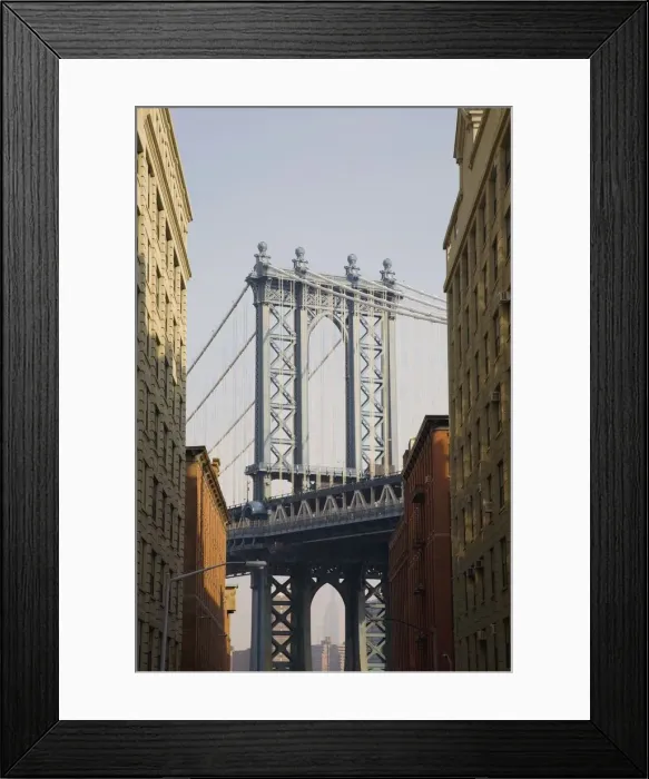 Framed Print : architecture, bridge, buildings, city, cityscape, day, downtown, landmark, manhattan Framed Print : architecture, bridge, buildings, city, cityscape, day, downtown, landmark, manhattan