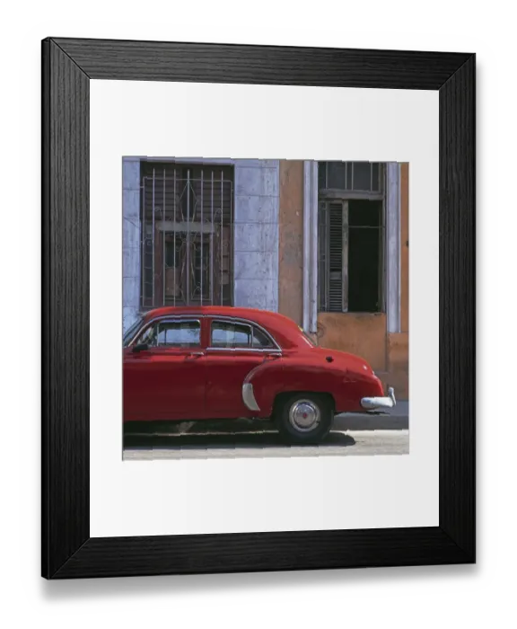 Framed Print : automobile, car, cuba, day, havana, nobody, old-fashioned, outdoor, parked, retro Framed Print : automobile, car, cuba, day, havana, nobody, old-fashioned, outdoor, parked, retro