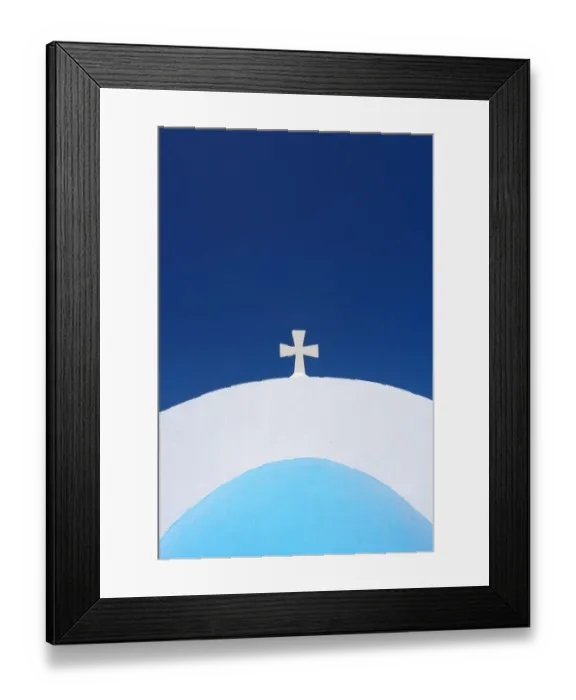 Framed Print : architecture, building, chapel, church, close up, close-up, copy space, cross, day