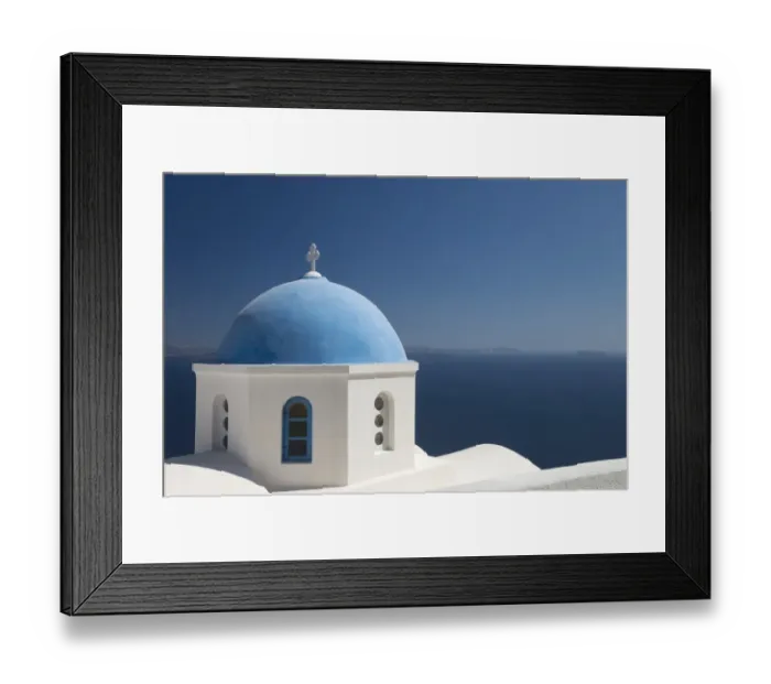 Framed Print : Greece, Cyclades, Santorini, Oia, church dome Framed Print : Greece, Cyclades, Santorini, Oia, church dome