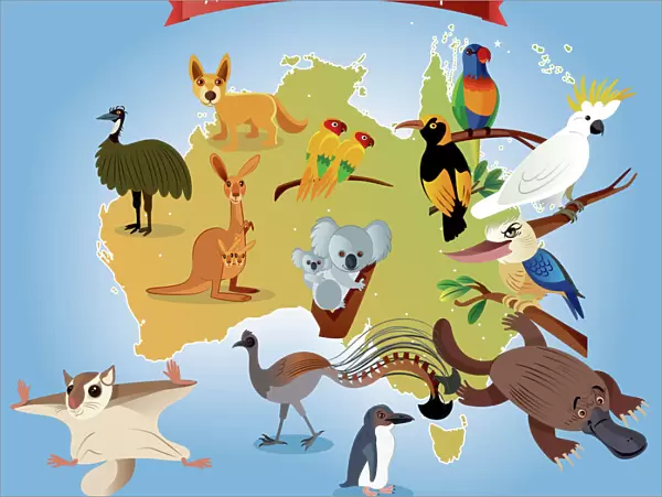Australian Animals Map