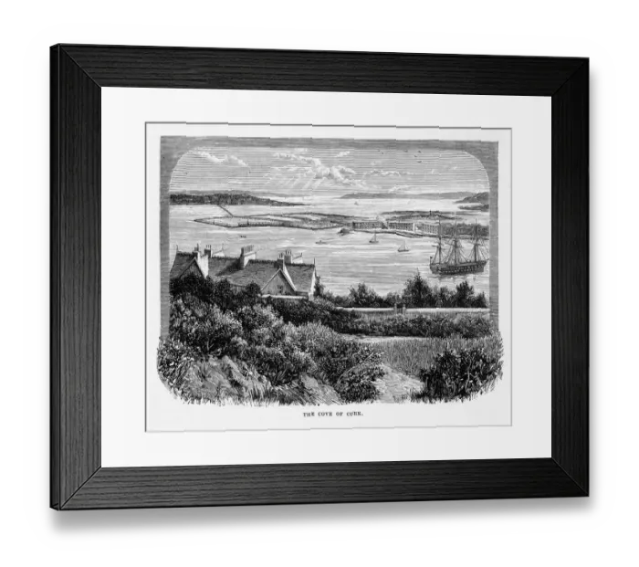 Framed Print : Cove of Cork, County Cork, Ireland Victorian Engraving, 1840 Framed Print : Cove of Cork, County Cork, Ireland Victorian Engraving, 1840