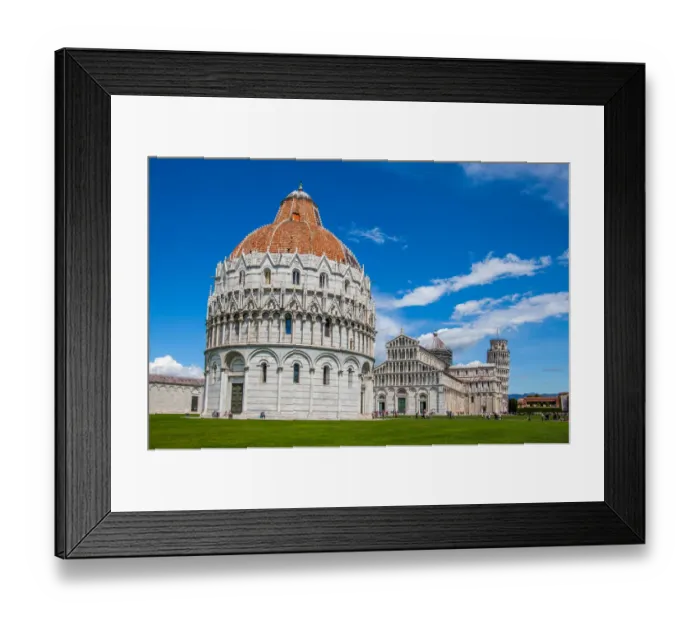 Framed Print : The Baptistery of Piazza dei Miracoli