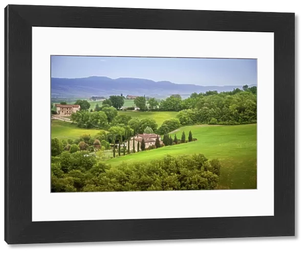Tuscany. Beautiful Tuscan landscape near the town of Pienza, Tuscany, Italy