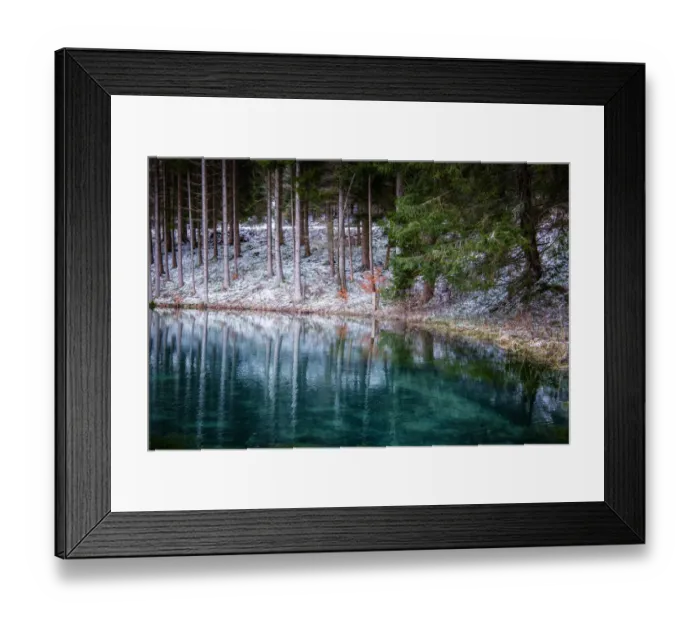 Framed Print : Small lake Winterberg Framed Print : Small lake Winterberg