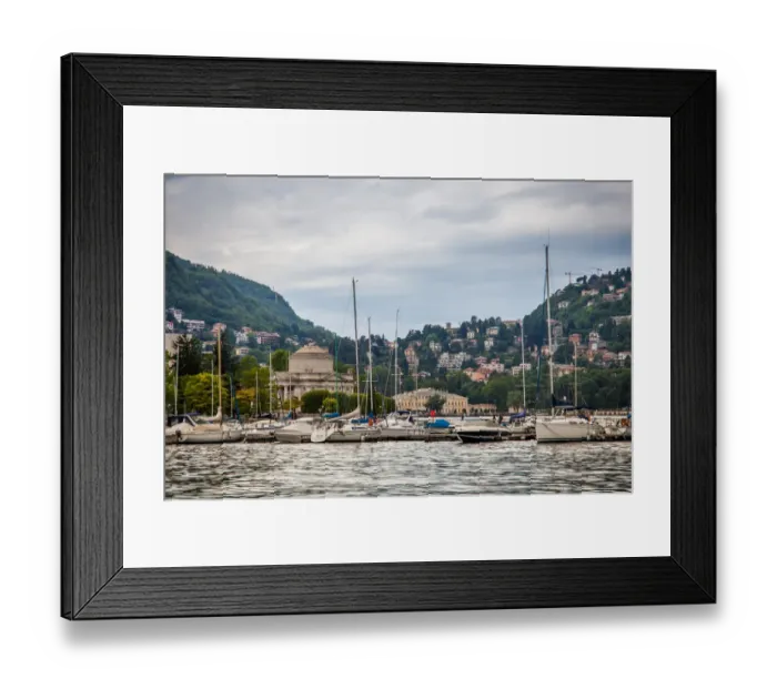 Framed Print : Como Harbor Framed Print : Como Harbor