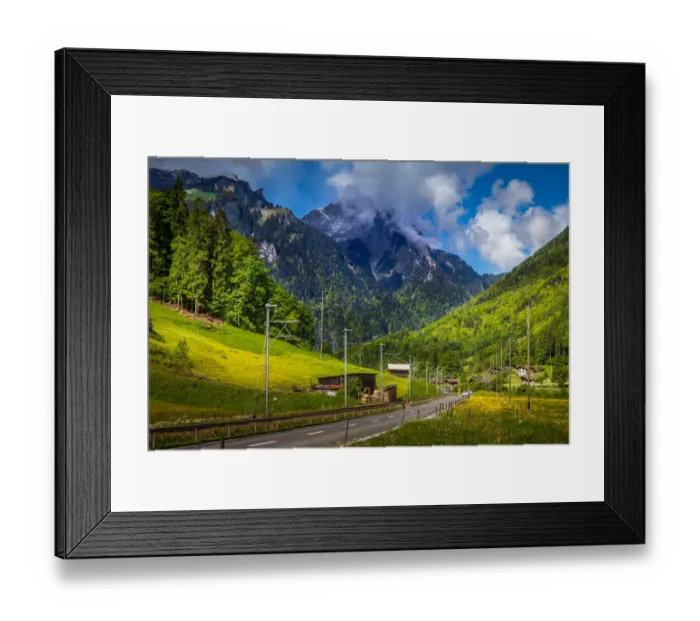 Framed Print : Road to Grindelwald Framed Print : Road to Grindelwald