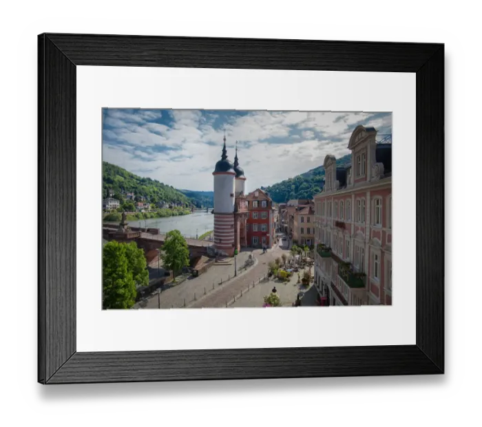Framed Print : Heidelberg Old Bridge Gate Framed Print : Heidelberg Old Bridge Gate