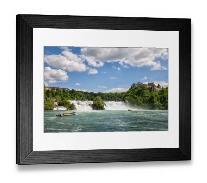 Framed Print : Rheinfall. The Rhine Falls is a waterfall in Switzerland, Europe Framed Print : Rheinfall. The Rhine Falls is a waterfall in Switzerland, Europe