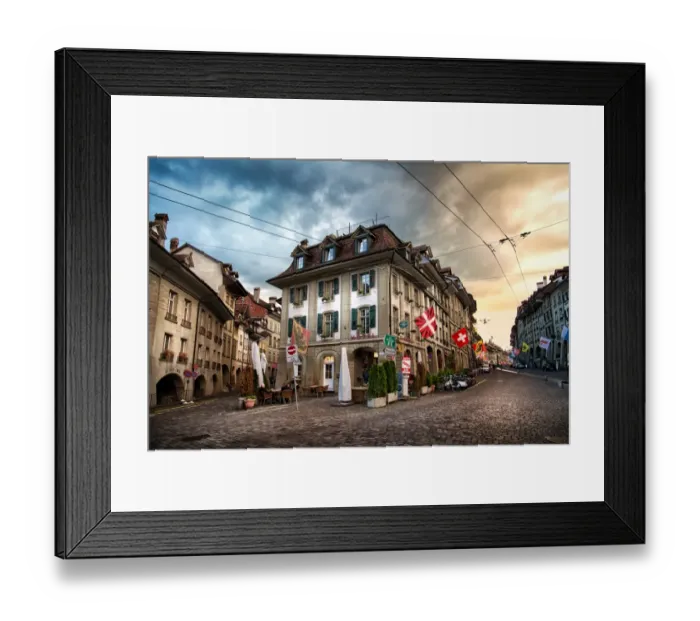 Framed Print : Streets of Bern Framed Print : Streets of Bern