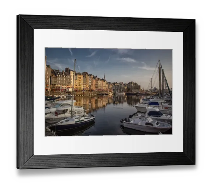 Framed Print : Honfleur is a city in northern Frances Lower Normandy region