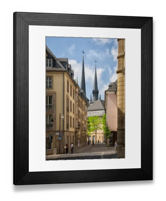 Framed Print : Streets of Luxembourg Framed Print : Streets of Luxembourg