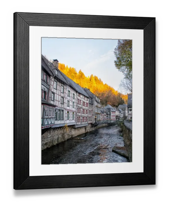 Framed Print : Monschau is a small resort town in the Eifel region of western Germany Framed Print : Monschau is a small resort town in the Eifel region of western Germany