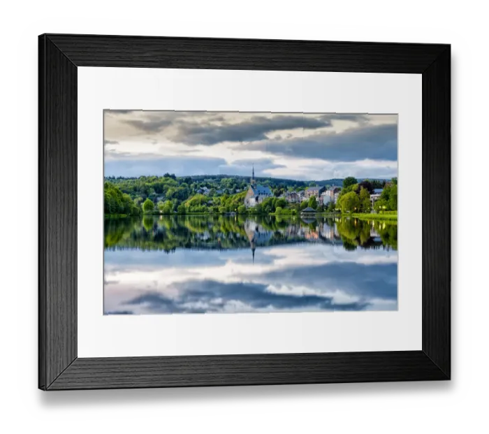 Framed Print : St-Vith. Rural countryside and green landscape around small town of St-Vith, Belgium Framed Print : St-Vith. Rural countryside and green landscape around small town of St-Vith, Belgium