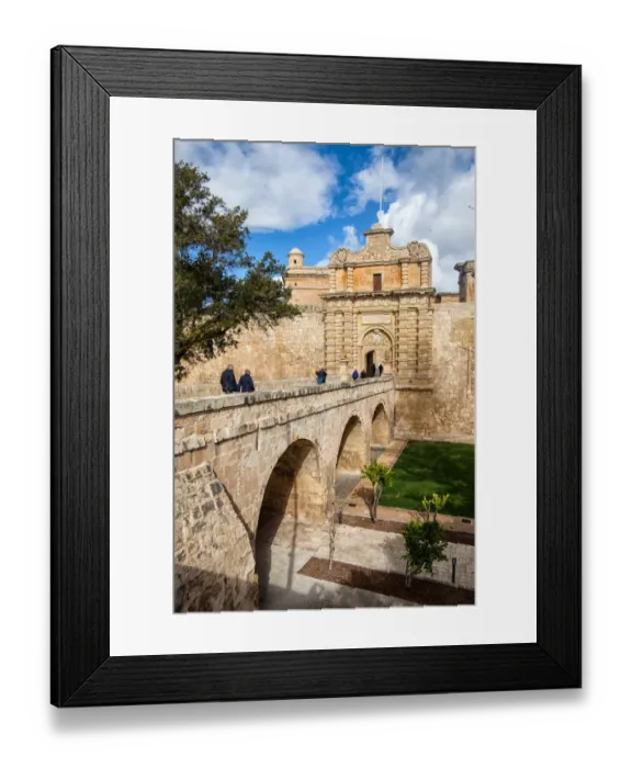 Framed Print : Gate of Mdina City Framed Print : Gate of Mdina City