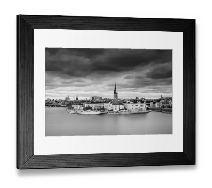 Framed Print : Stockholm black and white Framed Print : Stockholm black and white