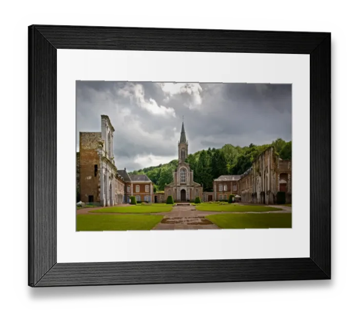 Framed Print : Abandoned Aulne Abbey Framed Print : Abandoned Aulne Abbey