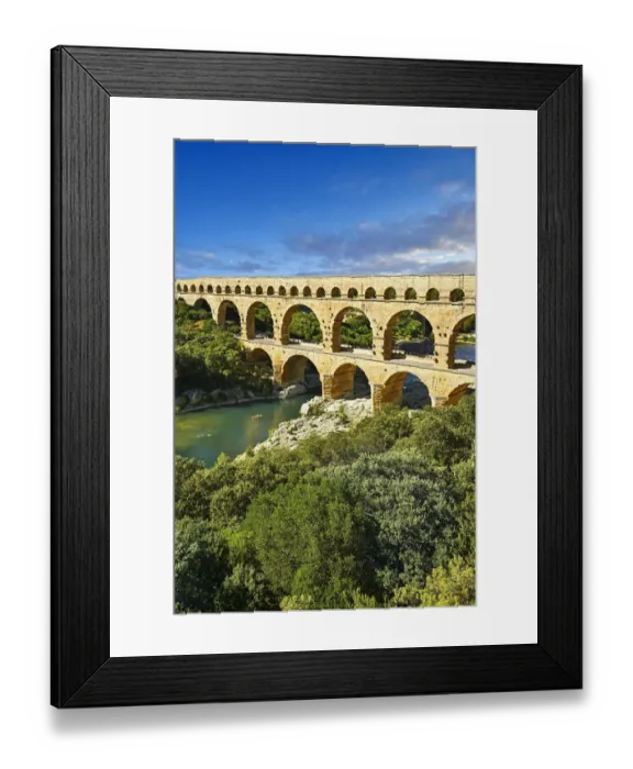 Framed Print : antiquity, attraction, blue sky, bridge, cloudless, column, cropped, french, gardon Framed Print : antiquity, attraction, blue sky, bridge, cloudless, column, cropped, french, gardon