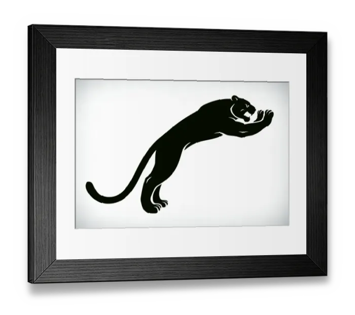 Framed Print : Black Panther Framed Print : Black Panther