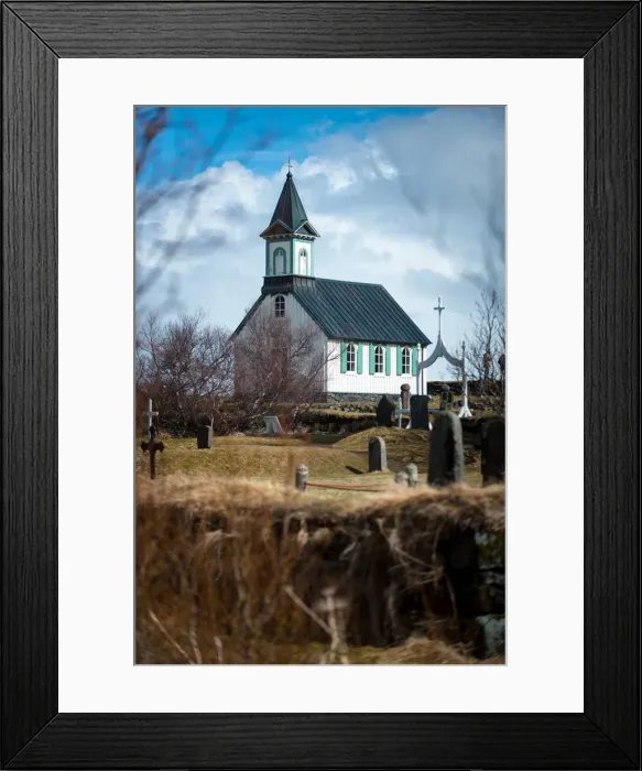 Framed Print : Thingvellir Church Framed Print : Thingvellir Church