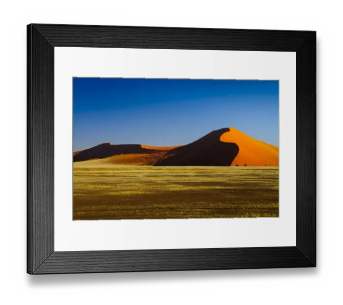 Framed Print : Desert Dunes at Sunset