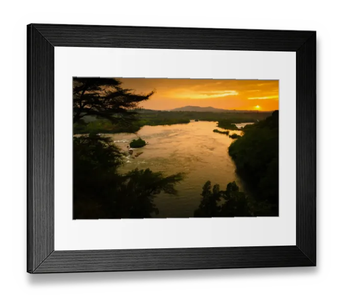 Framed Print : Sunset on the Victorian Nile Framed Print : Sunset on the Victorian Nile