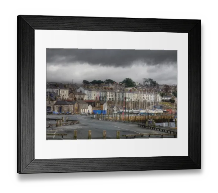 Framed Print : Caernarfon Quayside