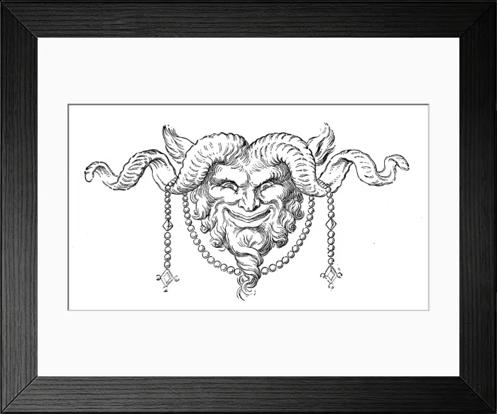 Framed Print : Humanized animals illustrations: Decoration Framed Print : Humanized animals illustrations: Decoration