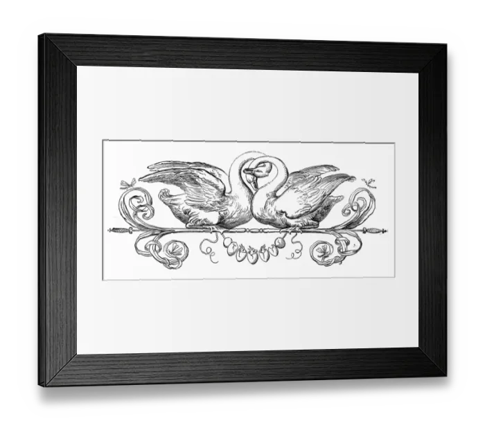 Framed Print : Humanized animals illustrations: Decoration