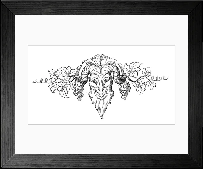Framed Print : Humanized animals illustrations: Decoration Framed Print : Humanized animals illustrations: Decoration