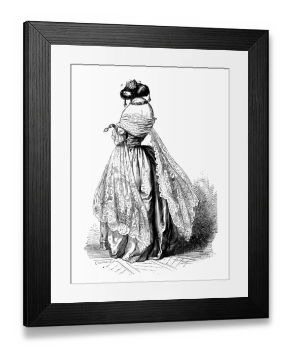 Framed Print : Humanized animals illustrations: Insect lady Framed Print : Humanized animals illustrations: Insect lady