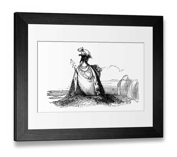 Framed Print : Humanized animals illustrations: Penguin Framed Print : Humanized animals illustrations: Penguin