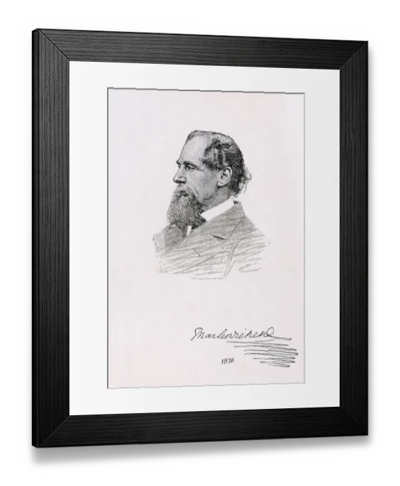 Framed Print : Charles Dickens Framed Print : Charles Dickens