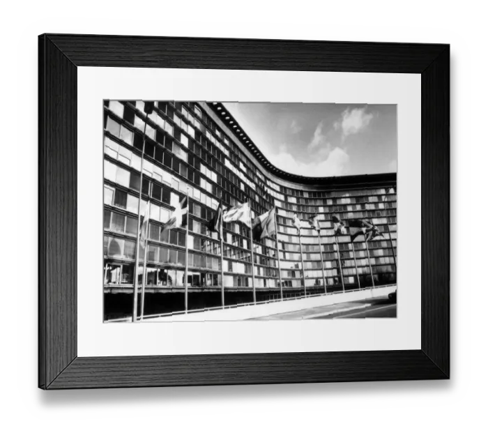 Framed Print : EC Flags. 9th January 1981: Flags of the ten members of the European Committee Framed Print : EC Flags. 9th January 1981: Flags of the ten members of the European Committee