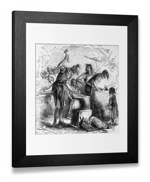 Framed Print : Forging Children Framed Print : Forging Children