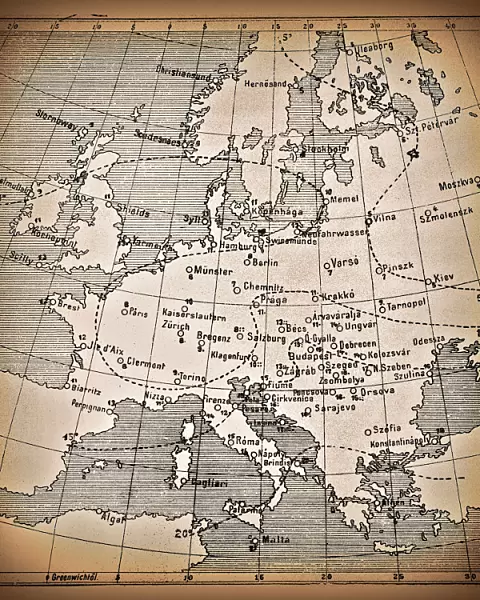 Weather map from 1894