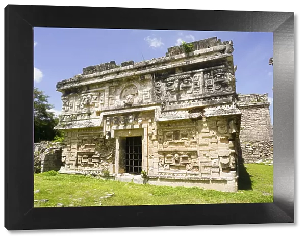 Exterior of temple ruin, La Iglesia, Chichen Itza, Yucatan, Mexico