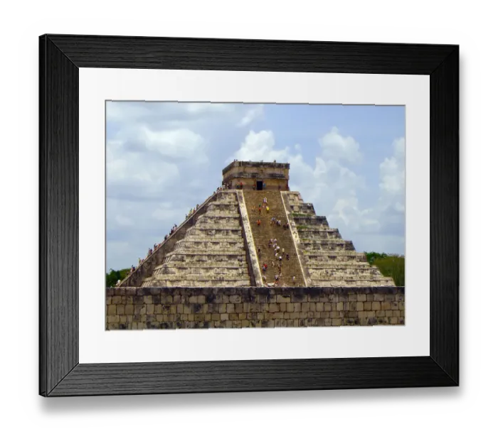Framed Print : Chichen Itza Pyramid, Yucatan, Mexico (Wonders of the World) Framed Print : Chichen Itza Pyramid, Yucatan, Mexico (Wonders of the World)