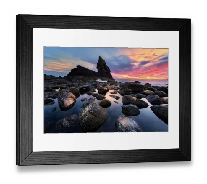 Framed Print : Talisker Beach with twilight time, Isle of Skye Framed Print : Talisker Beach with twilight time, Isle of Skye