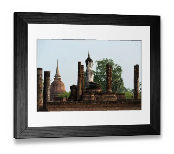 Framed Print : Buddha statues at Wat Mahathat Sukhothai, Thailand Framed Print : Buddha statues at Wat Mahathat Sukhothai, Thailand