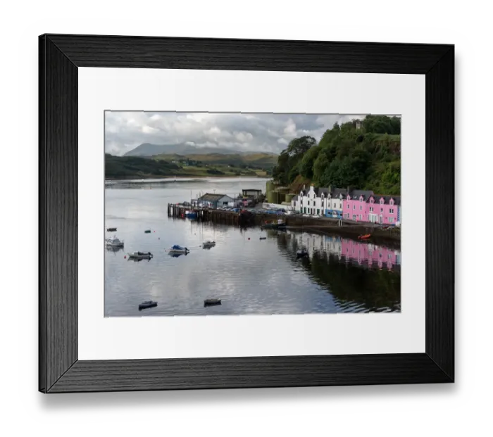 Framed Print : Portree Harbour, Isle of Skye, Scotland